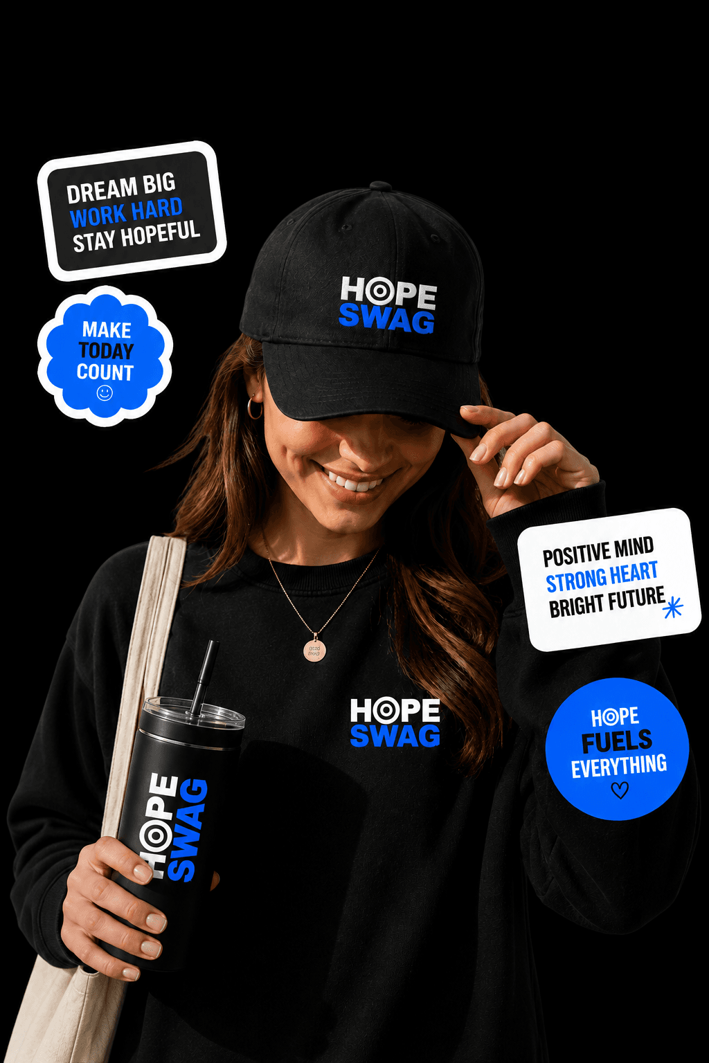 HopeSwag merchandise mockups